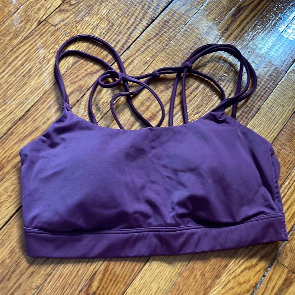 Maroon sports bra